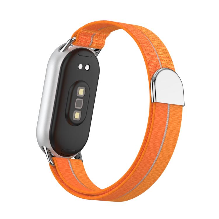 Metal Tail Feather Light Nylon Hook and Loop Fastener Watch Band, For Xiaomi Smart Band 11 / 10 / 9 / 8