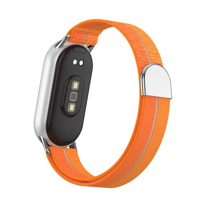Metal Tail Feather Light Nylon Hook and Loop Fastener Watch Band, For Xiaomi Smart Band 11 / 10 / 9 / 8