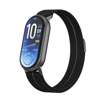 Metal Tail Feather Light Nylon Hook and Loop Fastener Watch Band, For Xiaomi Smart Band 11 / 10 / 9 / 8