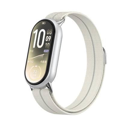 Metal Tail Feather Light Nylon Hook and Loop Fastener Watch Band, For Xiaomi Smart Band 11 / 10 / 9 / 8