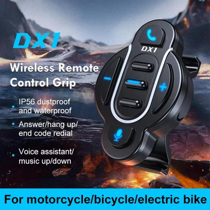 DX1 Wireless Remote Control Handle, BT5.4 Fast Charging IP65 Waterproof for Electric Bike Motorcycle Bicycle