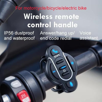 DX1 Wireless Remote Control Handle, BT5.4 Fast Charging IP65 Waterproof for Electric Bike Motorcycle Bicycle