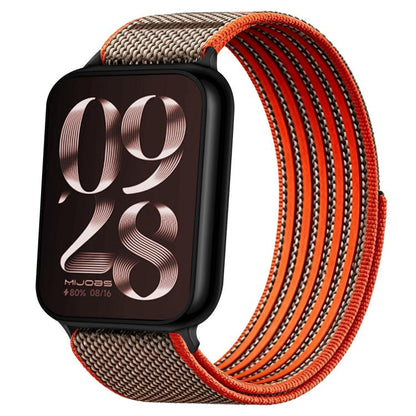 Airy Mixed Nylon Loop Metal Connector Watch Band, For Xiaomi Band  10 Pro / Redmi Watch 6 / 5