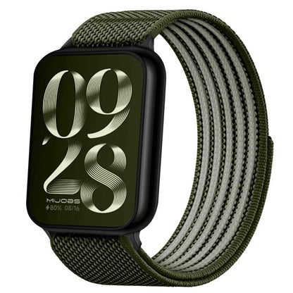 Airy Mixed Nylon Loop Metal Connector Watch Band, For Xiaomi Band  10 Pro / Redmi Watch 6 / 5