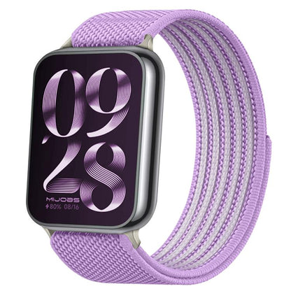 Airy Mixed Nylon Loop Metal Connector Watch Band, For Xiaomi Band  10 Pro / Redmi Watch 6 / 5