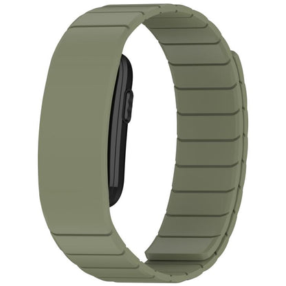 Horizontal Stripe Magnetic Silicone Watch Band, For Garmin CIRQA Smart Band