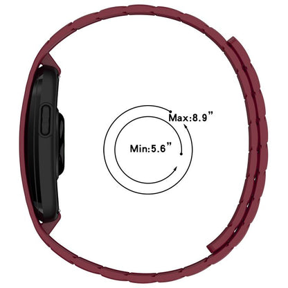 Horizontal Stripe Magnetic Silicone Watch Band, For Garmin CIRQA Smart Band