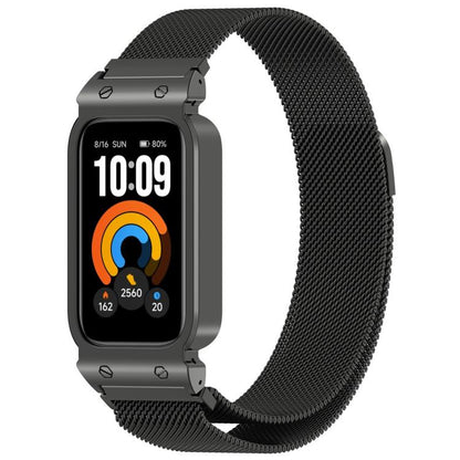 Metal Frame Integrated Milan Magnetic Metal Watch Band, For Xiaomi Smart Band 11 Active