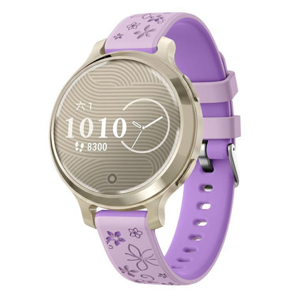 Two-Tone Embossed Silicone Watch Band, For Garmin Lily 2