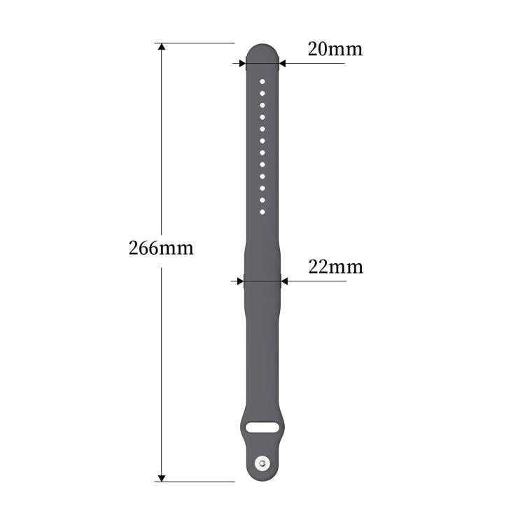 Reverse Buckle Solid Color Silicone Watch Band, For Hume Band 2.0