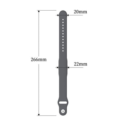 Reverse Buckle Solid Color Silicone Watch Band, For Hume Band 2.0