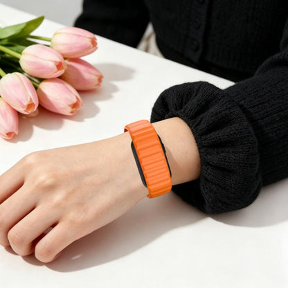 Norman Integrated Reverse Buckle Silicone Watch Band, For Garmin CIRQA Smart Band