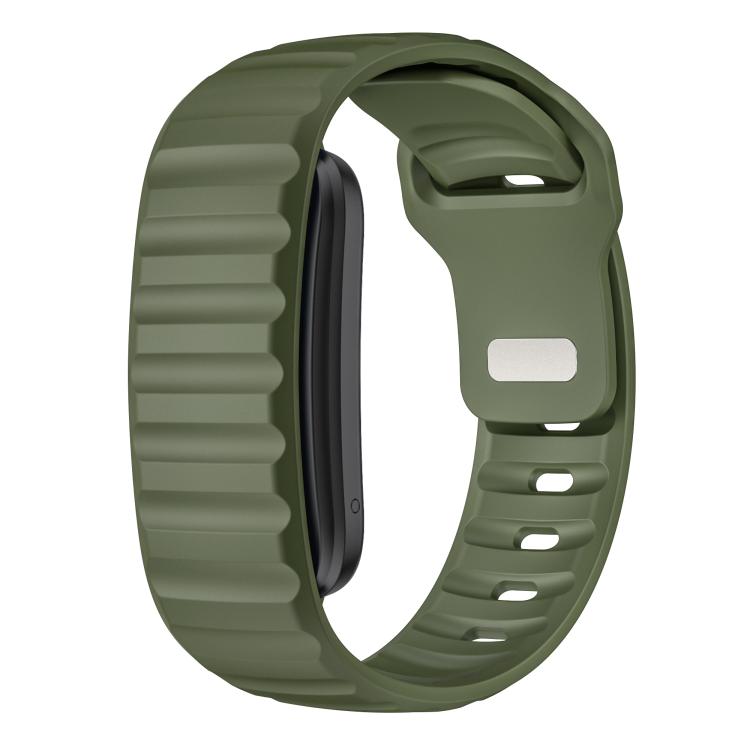 Norman Integrated Reverse Buckle Silicone Watch Band, For Garmin CIRQA Smart Band