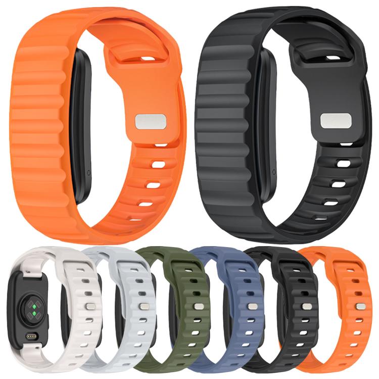 Norman Integrated Reverse Buckle Silicone Watch Band, For Garmin CIRQA Smart Band