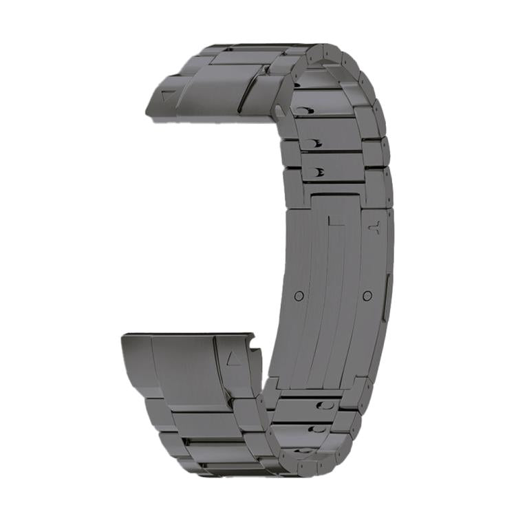 Three Beads Side Detachable Buckle Titanium Alloy Watch Band, For Garmin 22mm, For Garmin 26mm