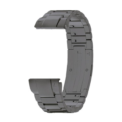 Three Beads Side Detachable Buckle Titanium Alloy Watch Band, For Garmin 22mm, For Garmin 26mm