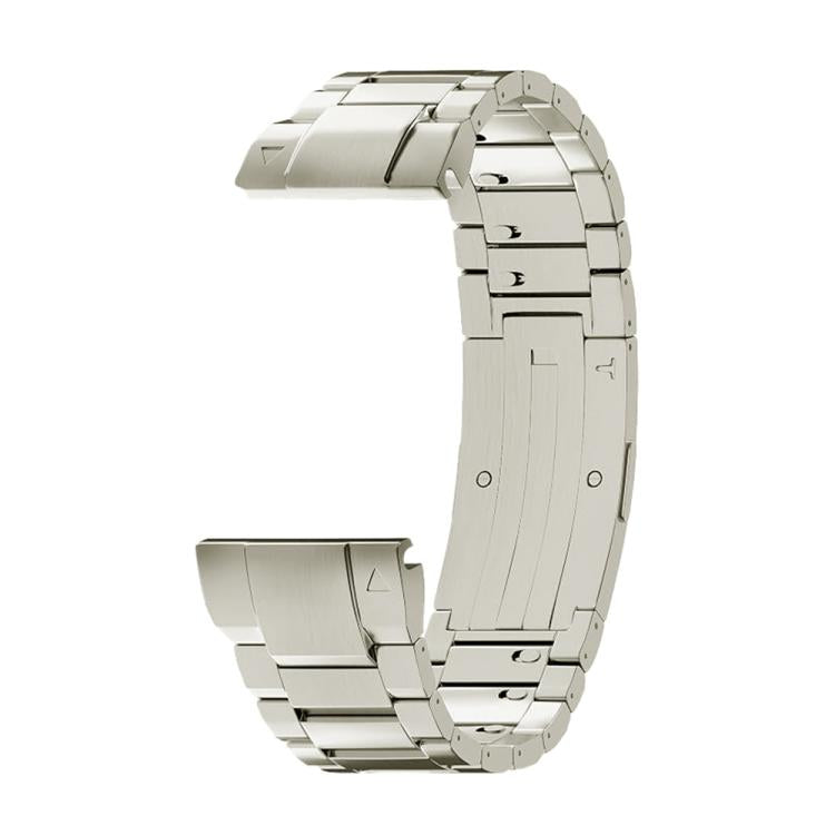 Three Beads Side Detachable Buckle Titanium Alloy Watch Band, For Garmin 22mm, For Garmin 26mm
