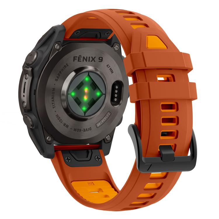 Stainless Steel Pin Buckle Silicone Watch Band, For Gamin 22mm, For Gamin 26mm, For Gamin 20mm