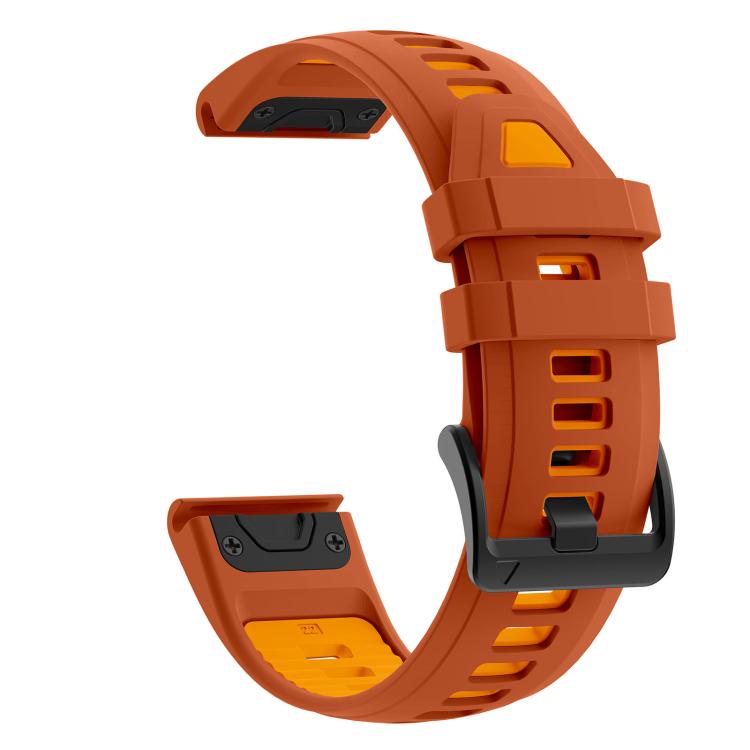 Stainless Steel Pin Buckle Silicone Watch Band, For Gamin 22mm, For Gamin 26mm, For Gamin 20mm