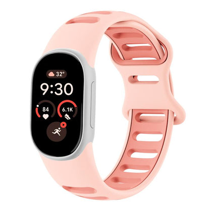 Two-Color Sport Style Butterfly Clasp Silicone Watch Band, For Google Fitbit Edge