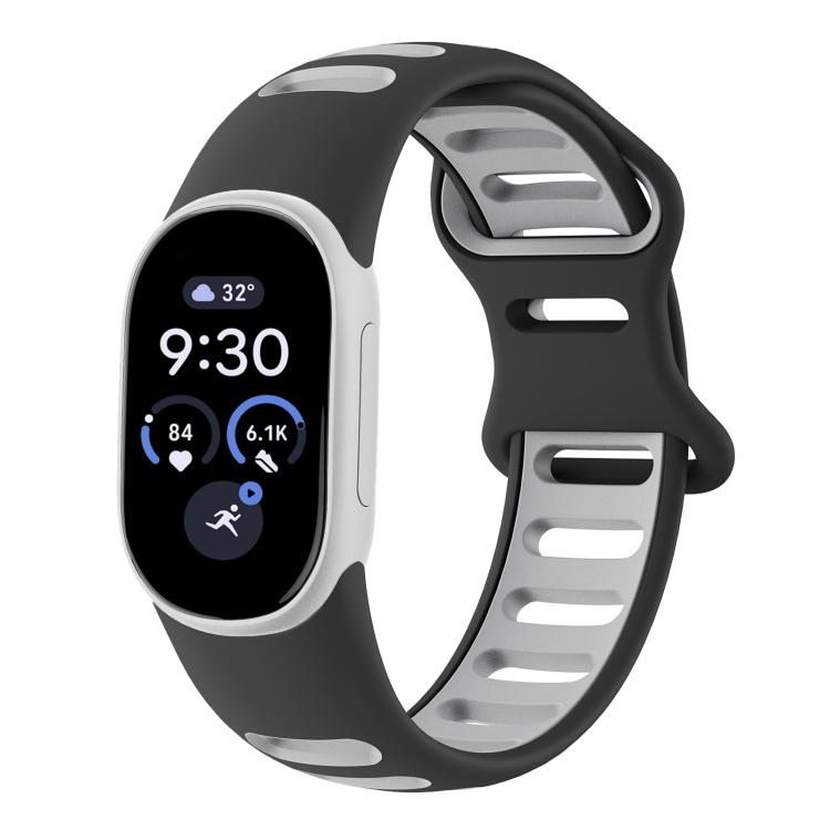 Two-Color Sport Style Butterfly Clasp Silicone Watch Band, For Google Fitbit Edge