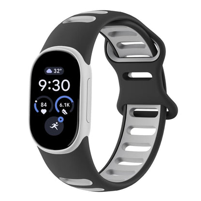 Two-Color Sport Style Butterfly Clasp Silicone Watch Band, For Google Fitbit Edge