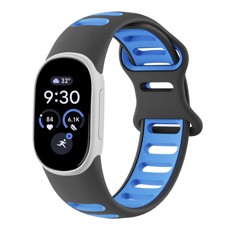 Two-Color Sport Style Butterfly Clasp Silicone Watch Band, For Google Fitbit Edge