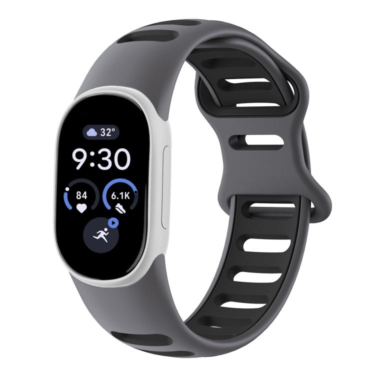 Two-Color Sport Style Butterfly Clasp Silicone Watch Band, For Google Fitbit Edge