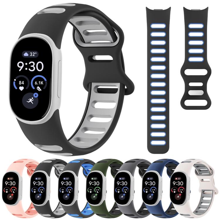Two-Color Sport Style Butterfly Clasp Silicone Watch Band, For Google Fitbit Edge