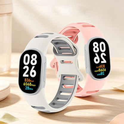 Two-Color Sport Style Butterfly Clasp Silicone Watch Band, For Google Fitbit Edge