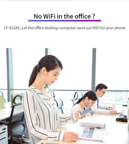 COMFAST CF-812AC USB WiFi Adapter-1300 Mbps USB di Rete Wireless wiFi, CF-812AC