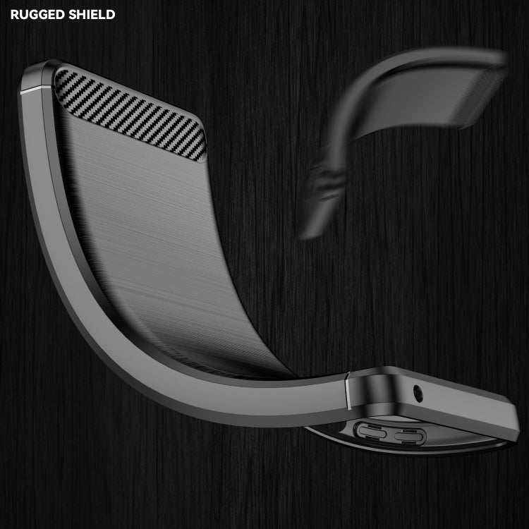 Brushed Texture Carbon Fiber TPU Case for Google Pixel 4, For Google Pixel 4