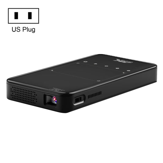 X2 (1+8G) DLP Android 7.1Smart Mini Projector X2 With Sliding Lens Cover Wifi Mini Projector (Black)
