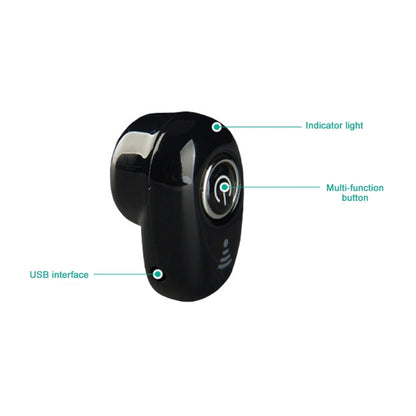 S650 Second Generation Charging Base Mini Bluetooth Earphone Wireless Earbuds Business Invisible Handsfree In-Ear Earphones with Mic