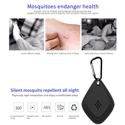 Outdoor Mosquito Repellent Portable Ultrasonic Insect Repellent Insecticide USB Charging Intelligent Frequency Conversion