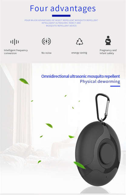 Ultrasonic Mosquito Repellent Electronics Cockroach Spider USB Charging Smart Mosquito Drive