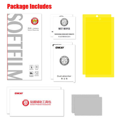 2 PCS ENKAY Hat-Prince 0.1mm 3D Full Screen Protector Explosion-proof Hydrogel Film for, For Galaxy Note10, For Galaxy Note10+