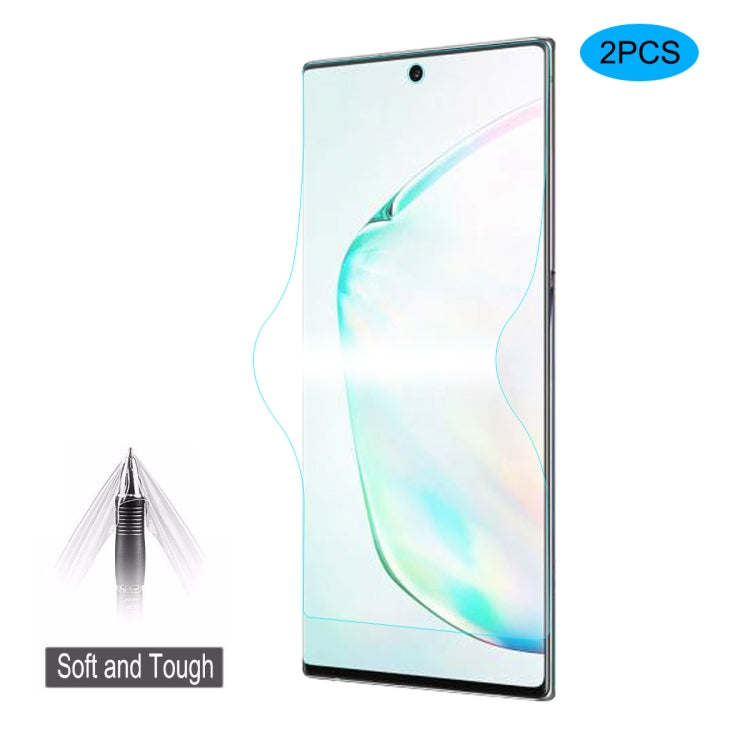 2 PCS ENKAY Hat-Prince 0.1mm 3D Full Screen Protector Explosion-proof Hydrogel Film for, For Galaxy Note10, For Galaxy Note10+