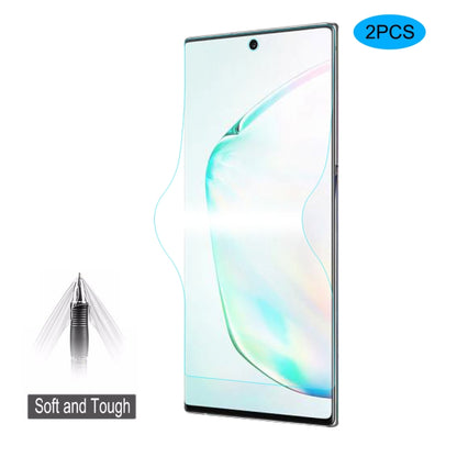 2 PCS ENKAY Hat-Prince 0.1mm 3D Full Screen Protector Explosion-proof Hydrogel Film for, For Galaxy Note10, For Galaxy Note10+