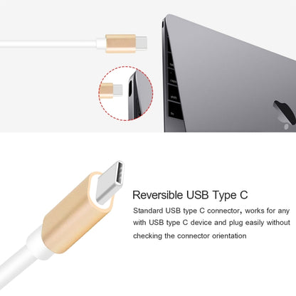 USB Type C to VGA 3-in-1 Hub Adapter supports USB Type C tablets and laptops for Macbook Pro / Google ChromeBook, VGA+USB3.0 to Type-C Gold, VGA+USB3.0 to Type-C Silver