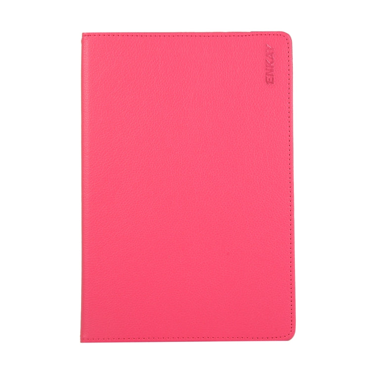 ENKAY 360 Degree Rotation Lichi Texture Leather Case with Holder for Samsung Galaxy Tab S6 10.5 T860 / T865