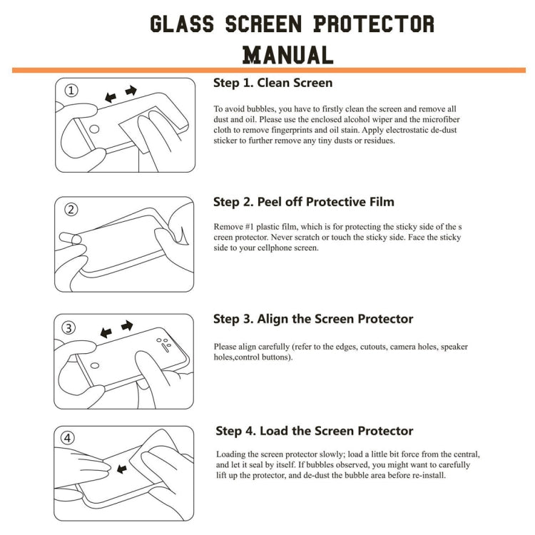 10 PCS ENKAY Hat-prince 0.26mm 9H 2.5D Curved Edge Tempered Glass Film for, For Galaxy A10s, For Redmi Note 8 Pro, For Redmi Note 8