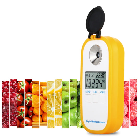 DR103 Digital Refractometer LCD Display Brxi Fruit Juice Sugar Meter Refractometer For Dextran Fructose Glucose Lactose Maltose, DR103