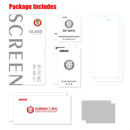 2 PCS ENKAY Hat-prince 0.26mm 9H 2.5D Curved Edge Tempered Glass Film, For iPhone 11 / iPhone XR, For iPhone 11 Pro, For iPhone 11 Pro Max