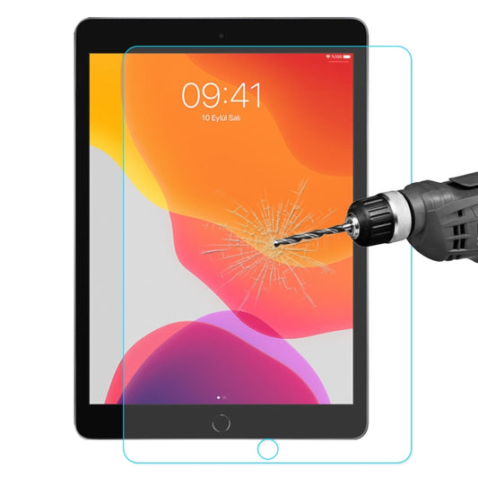 Für iPad 10.2 (2019) ENKAY Hat-Prince 0.33mm 9H Oberflächenhärte 2.5D Explosionsgeschützte Displayschutzfolie aus gehärtetem Glas