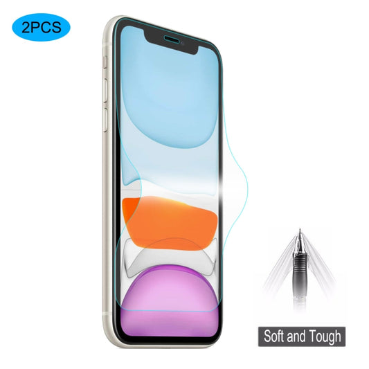 2 PCS ENKAY Hat-Prince 0.1mm 3D Vollbild-Schutzfolie Explosionsgeschützte Hydrogel-Folie, für iPhone 11 / iPhone XR, für iPhone 11 Pro / XS / X, für iPhone 11 Pro Max / XS Max