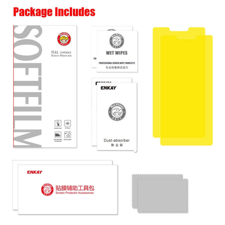 2 PCS ENKAY Hat-Prince 0.1mm 3D Full Screen Protector Explosion-proof Hydrogel Film, For Huawei Mate 30 Pro, For Huawei Mate 30
