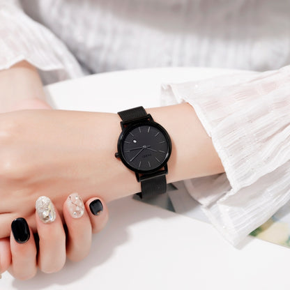 SKMEI 1530 Montre-bracelet simple et élégante en quartz pour femme, style européen et américain