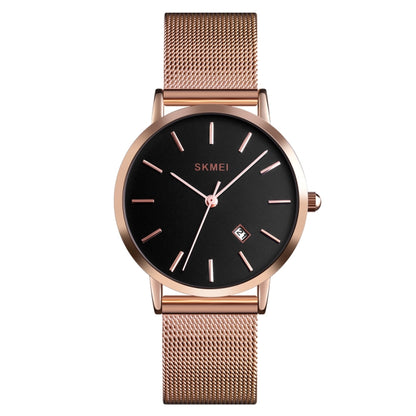 SKMEI 1530 Montre-bracelet simple et élégante en quartz pour femme, style européen et américain