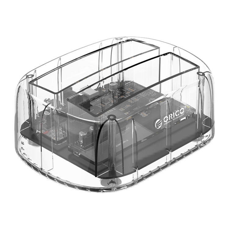 ORICO 6239U3 3.5/2.5inch 2 Bay Transparent USB3.0 Ordinary Reading & Writing Hard Drive Dock
